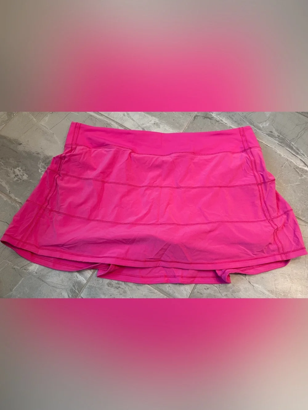 lululemon athletica Sonic Pink Pace Rival Skirt Long NWOT size 14